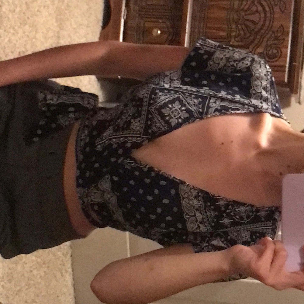Wrap crop top